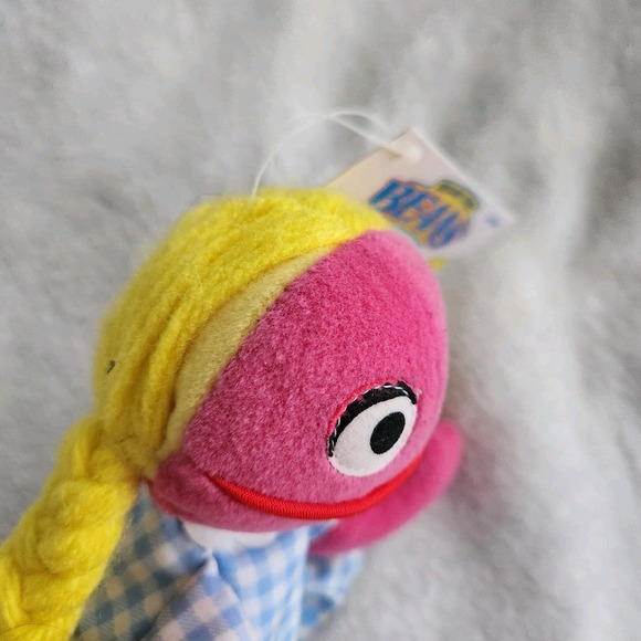 1997 SESAME STREET BEANS BETTY LOU PLUSH TOY BEAN BAG w/ TAGS NEW TYCO 8" - Picture 2 of 8